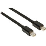 Valueline VLCP37500B30 Mini DisplayPort kabel (Mini DisplayPort stekker op Mini DisplayPort stekker, 3m) zwart