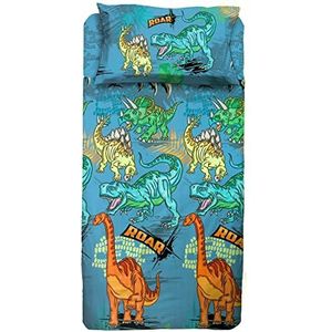 Dinosaurus Beddengoedset voor eenpersoonsbed, 100% katoen