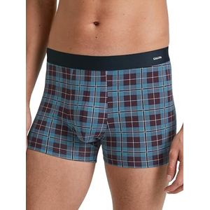 CALIDA Cotton Code Design boxershorts voor heren, zachte elastische tailleband, blauw, 46-48