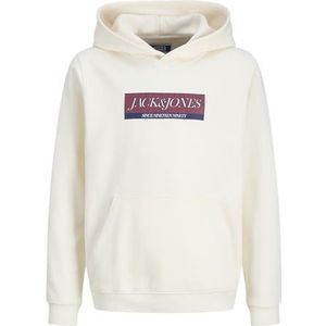 JACK & JONES Jorinwood Block Branding Sweat Hoo Mni, antiek wit., 98