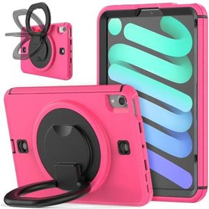 Kids Case voor iPad Mini 6 Case 8.3 Inch 2021, Roterende Schokbestendige Beschermende iPad Mini 6e Gen Cover met Potlood Houder Schouderriem Hand Strap voor Kinderen/Kinderen/Meisjes