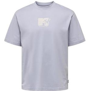 ONLY & SONS Onsmtv Life LIC Summer RLX SS Tee T-shirt voor heren, Icelandic Blue, L