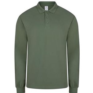 Mukua, Poloshirt voor dames, lange mouwen, tea green, maat M, groene (Green Tea), M