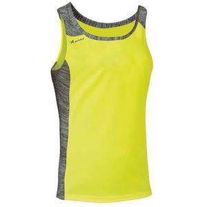 ASIOKA - Sportief T-shirt voor heren - loopshirt voor heren - technisch T-shirt met bandjes - kleur neon geel