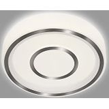 BRILONER - LED plafondlamp met backlit effect, LED plafondlamp, kleurtemperatuur neutraal wit, Ø280 mm, aluminiumkleurig