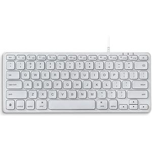 Perixx - PERIBOARD-332MW - Mini-toetsenbord - Wit - Met Achtergrondverlichting