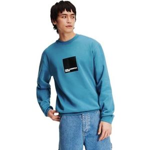 KARL LAGERFELD Klj Regular Logo Sweatshirt voor heren, Hydro, M