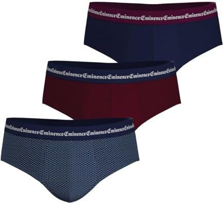 EMINENCE - Business Print - Slips - Violet - Katoen - Set van 3