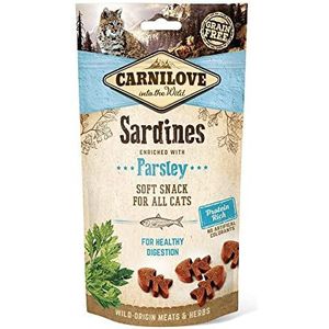 Carnilove Feline Snack Semi Vochtige Sardines Peterselie 12 x 50 g 500 g