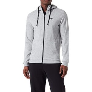 4F H4Z22-BLM353 Sweatshirt, Cold Light Grey Melange, 3XL voor heren, Cold Light Grey Melange, 3XL