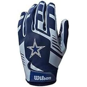 Wilson NFL Team Super Grip handschoenen, eenheidsmaat voor jongeren, silicone/lycra-stretch