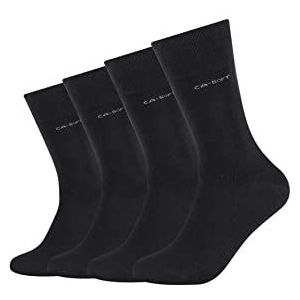 Camano Unisex Online ca-Soft Bamboo 4-pack sokken, zwart, 41/46, zwart, 41 EU