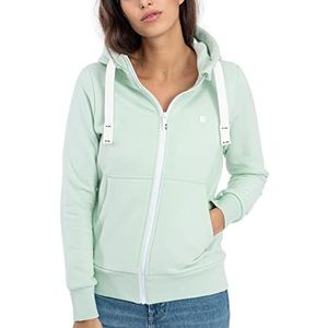 Deproc Active Finjacmyk Sweatjack met capuchon voor dames, met ritssluiting, fleecejack, windbreaker, hoodie met ritssluiting, munt, 38