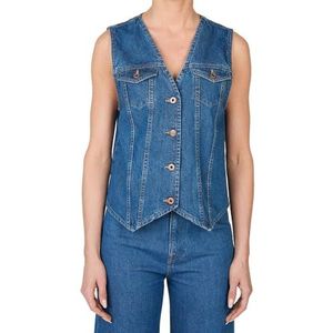 Pepe Jeans Dames Maeve, shirt, blauw, S, Blauw (Denim), S