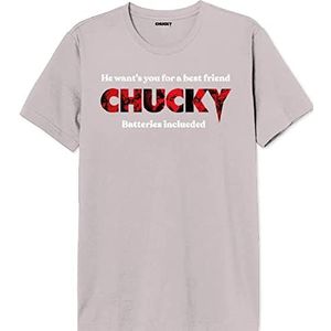 Chucky UXCHUCKTS003 T-shirt, roze, L heren, Roze, L