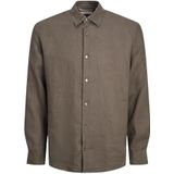 Jack & Jones - JPRCCLAWRENCE - Linnen Overhemd - Falcon - Lange Mouwen