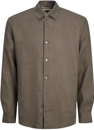 Jack & Jones - JPRCCLAWRENCE - Linnen Overhemd - Falcon - Lange Mouwen