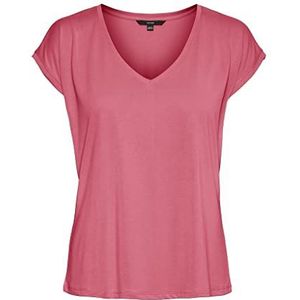 VERO MODA Dames VMFILLI SS V-hals Tee GA NOOS Top, Fruit Dove, S, Fruit dove, S