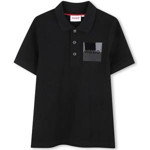 HUGO Kids - Kinderpolo - Piquéstof - Stretchkatoen - Tweedelig Logo