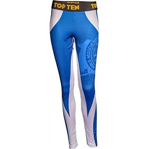 TopTen Leggings, compressiebroek""WAKO Stretch"", blauw/wit, S