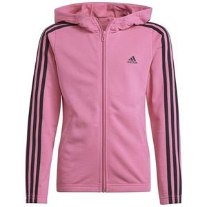 adidas Meisjes Junior Meisjes Essentials 3-strepen Katoen Fullzip Hoodie HOODED TRACK TOP (pak van 1)