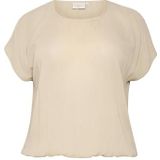 Blouse - Feather Gray - Loose Fit - Korte Mouwen