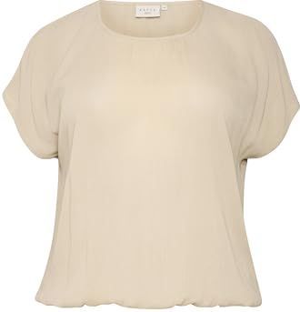 Blouse - Feather Gray - Loose Fit - Korte Mouwen