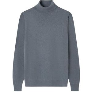 Springfield Nieuw structuurhemd met boomborduurwerk, blauw, maat S