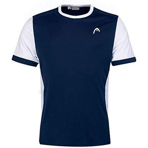 HEAD Davies Davies T-shirt voor heren, Donkerblauw/wit, XL/taille unique