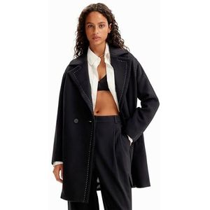 Desigual Jas met Wol Zwart