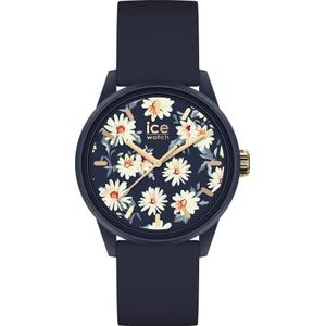 Ice-Watch - ICE solar power Twilight daisy - Dames blauw horloge met siliconen band - 020599 (Small)