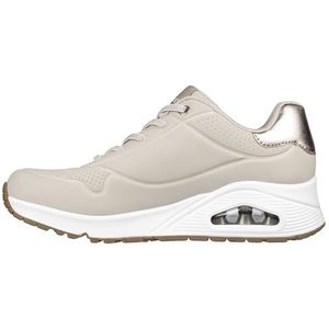 Skechers Uno-Shimmer Away Sneaker voor dames, natuurlijk, 39.5 EU