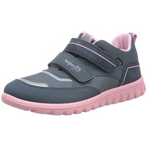 Superfit Sport7 Mini Sneakers voor meisjes, Blauw roze 8020, 20 EU