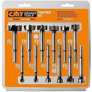 Forstnerboorset - 12-delig - Cilinderschacht - Superperfect Gelegeerd Staal