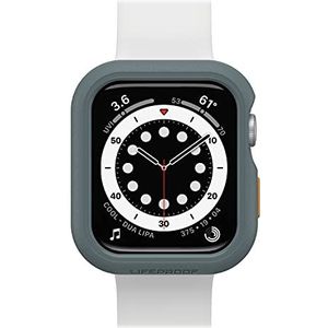LifeProof Watch Bumper voor Apple Watch Series SE 2e & SE 1e gen/6/5/4 44mm, Schokbestendig, Valbestendig, Slanke beschermhoes voor Apple Watch, Guards Display en Edges, Duurzaam gemaakt, Lichtgrijs