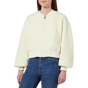 LIBBI Dames blouson jack sweatshirt, Crème, XL