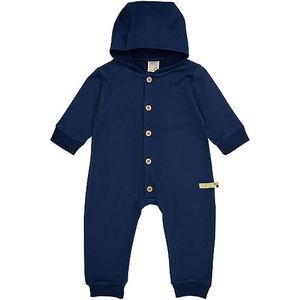 loud + proud Uniseks babysweater, GOTS gecertificeerde overall, ultra marine, 74/80 cm