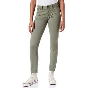 QS designed by Damesbroek lang Catie Slim Leg Broek, dennengroen, 32