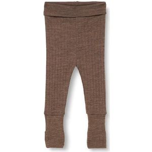 Müsli by Green Cotton Uniseks Baby Woolly Rib Casual Pants, walnoot melange, 68 cm