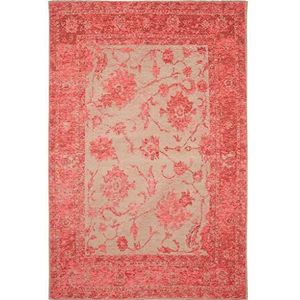 Benuta 4053894689314 onderhoudsvriendelijk tapijt voor hal en andere woonruimtes, kunstvezel, rood, 80 x 165 cm