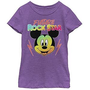 Disney Mickey Mouse Future Rock Star Girls T-shirt, Purple Berry, XS