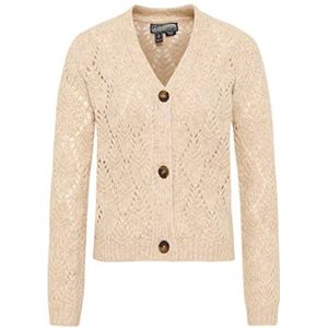 baradello Gebreid damesvest met knopen 39425060-BA01, lichtbeige, XS/S, lichtbeige, XS/S