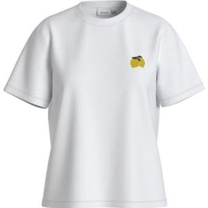 Vila Dames Vinora S/S T-shirt-Noos, wit (bright white), XL