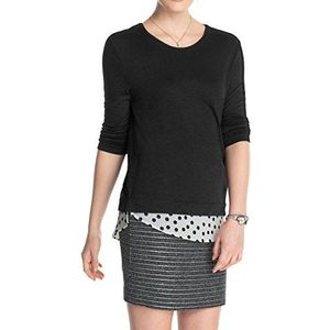 ESPRIT Collection Dames shirt met lange mouwen met blouse-inzet