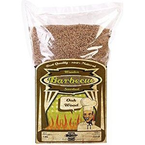 Axtschlag Rookmeel eiken, 1000 g XXL verpakking, voor koud roken en warm roken, geschikt voor alle barbecues en rookapparaten, 100% zuiver hout