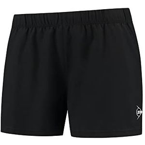 Dunlop Game Short, sporttennisbroek voor dames, zwart, zwart, L