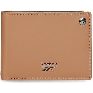 Reebok Switch Horizontale portemonnee met portemonnee, bruin, 11 x 8 x 1 cm, leer, Bruin, Eén maat, Horizontale portemonnee met portemonnee