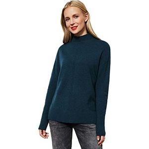 Street One Gebreide damestrui, Deep Teal Melange, 46