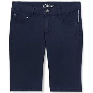 s.Oliver Junior Boy's 2130193 Bermuda, Seattle Slim Fit, blauw 5952, 158/REG, blauw 5952, 158 cm