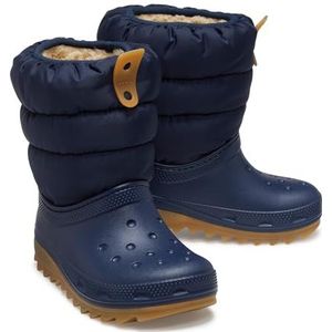 Crocs Jongen Unisex Kids Classic Neo Puff Boot T Fashion, Navy/Gum, 4 UK Kind, Navy Gum, 4 UK Child